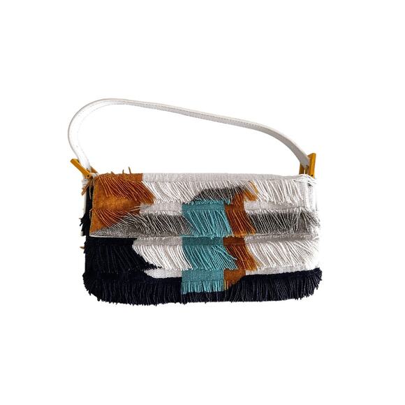 Fendi Runway style tassel beaded baguette - Picture 1 of 6